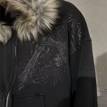 Ascended Dominion Fur Hoodie